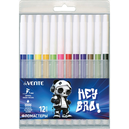 Фломастеры Hey Bro 12цв