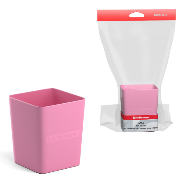 Подставка /канц.принадл. Base Pastel розовая $
