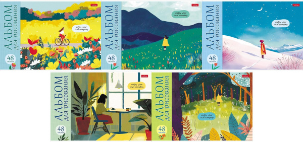 Альбом 48л Наедине с собой, пластик. обложка