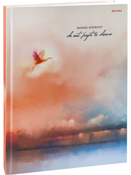 Бизнес-блокнот А4 200л 7Бц Полёт журавля