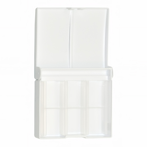 Коробка под акварель 12 цв. пластик