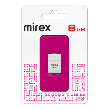 Флэшка  8Gb Minca белая
