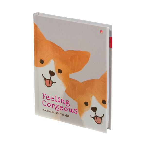 Бизнес-блокнот А6  80л 7Бц Псы милашки АКЦИЯ