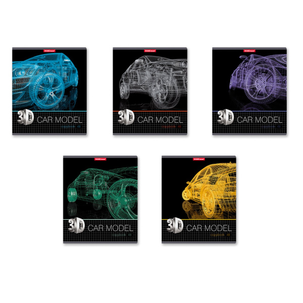 Тетрадь 48л 3D Grid, выб.лак АКЦИЯ