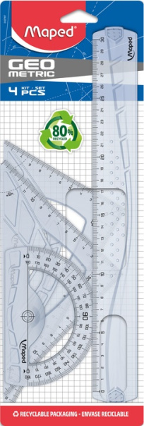 Линейки 4 пр.(лин.30см,2треуг,тр-р) н-р АКЦИЯ