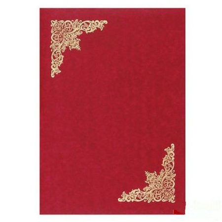 Папка адресная "Чистая" с тиснен.уголками бумвинил