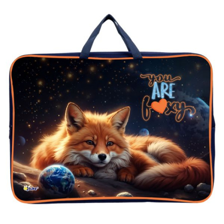 Папка с ручками А3 ткань Cosmo fox, широкая боковина
