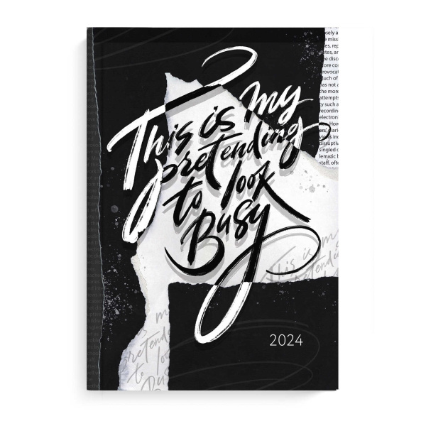 Ежедневник.2024г А5 7Бц Вырезки из газет 160л, выб.лак