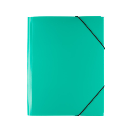 Папка на резинке А4 35мм Classic зелёная