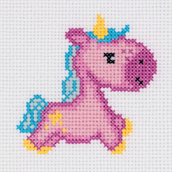 Набор для вышивания Кларт "Единорожка"  10,5*10см