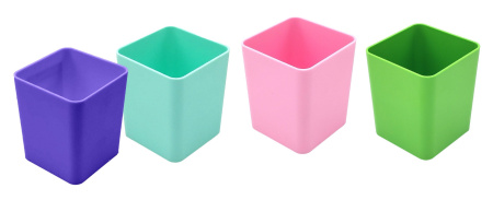 Подставка (стакан) д/канц.принадл. Нежный микс