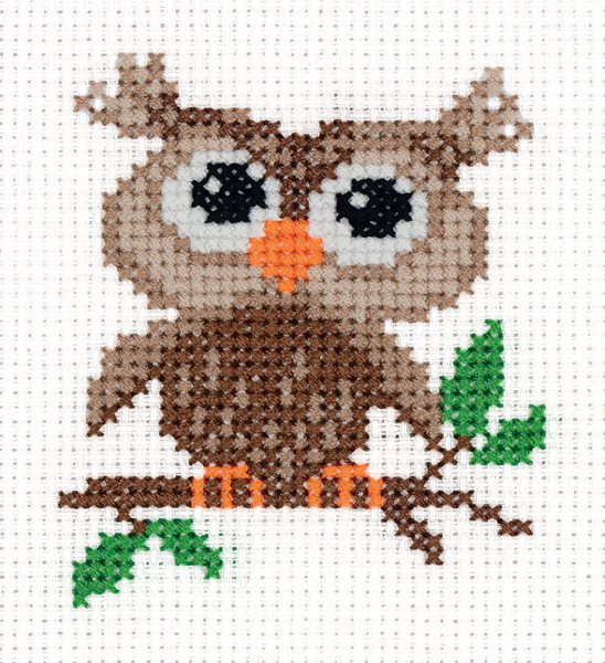 Набор для вышивания Кларт "Филинёнок"  10*9см