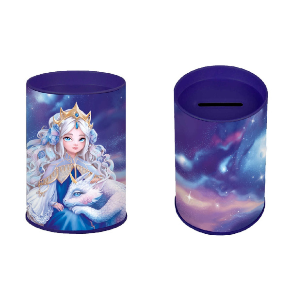 Копилка метал. - подставка д/канц.принадл. Принцесса с драконом