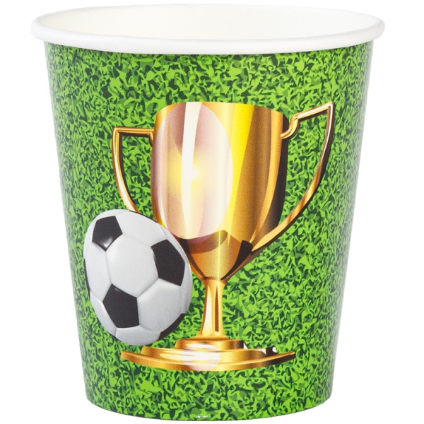 Стаканы бумажные Футбол 6шт 190мл