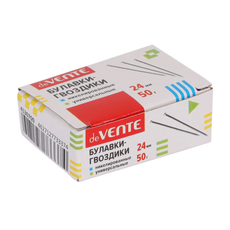 Булавки-гвоздики 24мм 50 г в карт. коробке