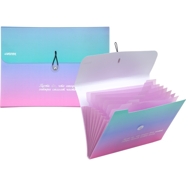 Папка на резинке  8 отд. Degrade