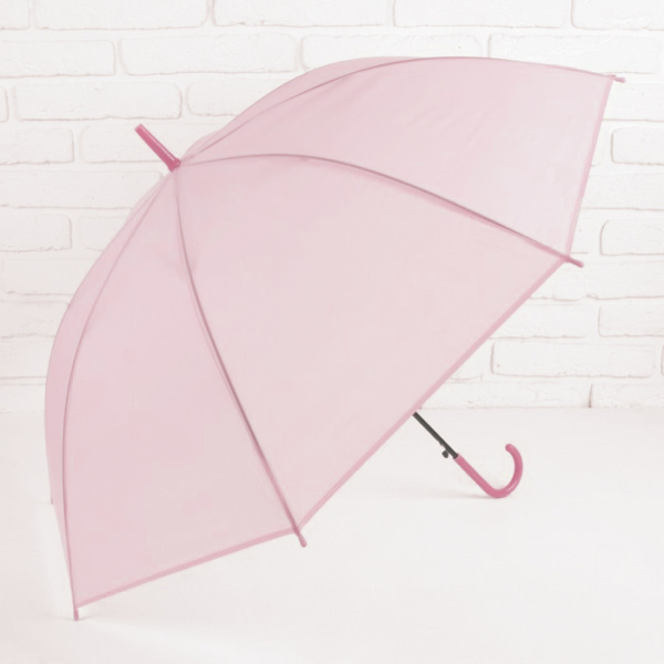 Зонт-трость розовый  D92см