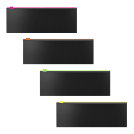 Папка на молнии 190*70мм Zip Matt Accent ассорти АКЦИЯ