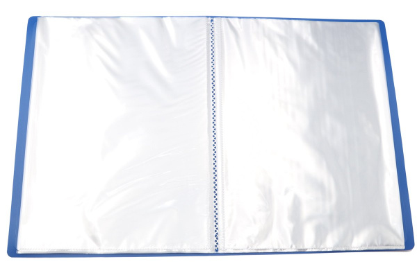 Папка 10 вклад Синяя 0,5мм