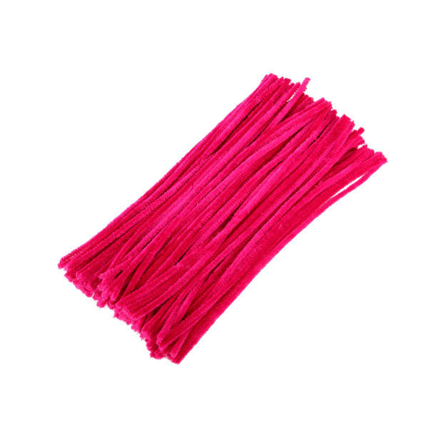 Пушистая проволока 30см/25шт Розовый интенсив