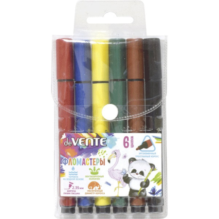 Фломастеры Trio Jumbo 06 цв. утолщенный трехгран. корп