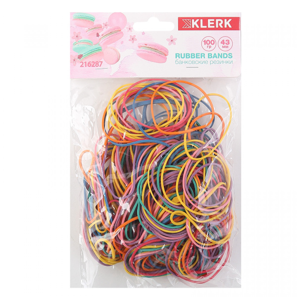 Банковские резинки 100гр. d43мм Macaroons