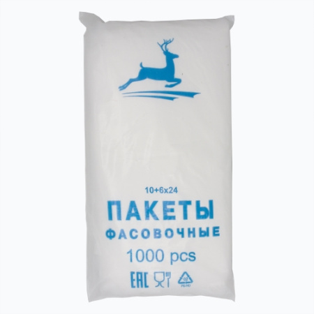 Пакет фасовка п/э 10+6*24 пласт