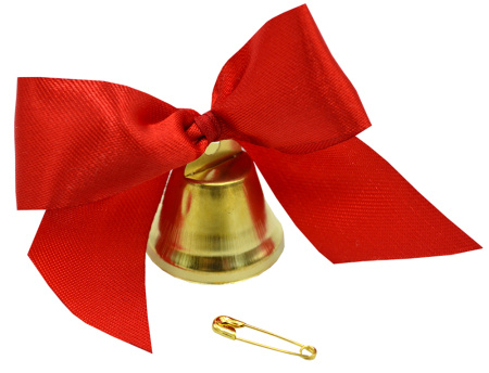 Колокольчик с лентой красной