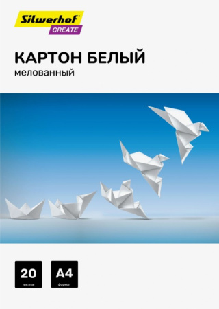 Картон белый А4 20л мелованный Create