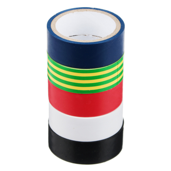 Изолента 18*13мм*4м набор 5 цветов