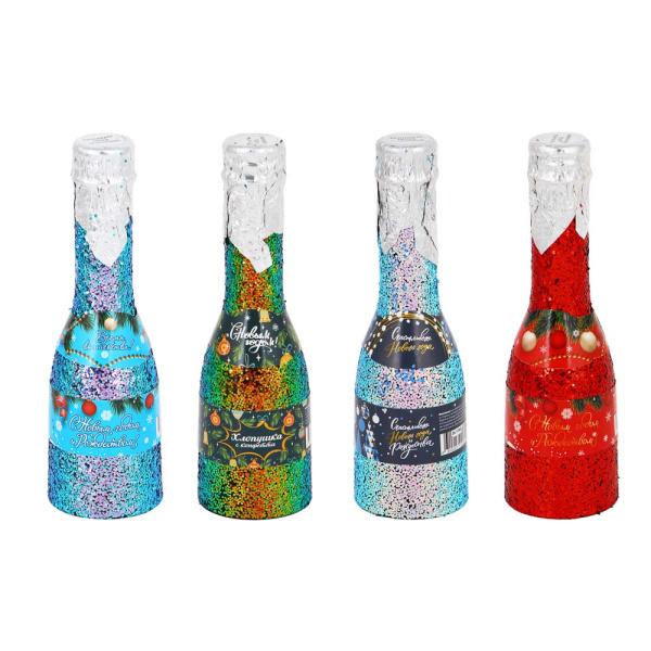 Хлопушка пневматическая  16см Бутылка шампанского