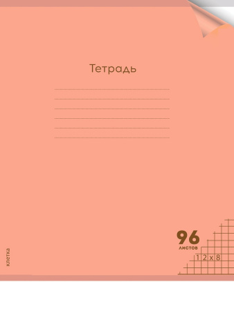 Тетрадь 96л Неон orange, пластик. обл.