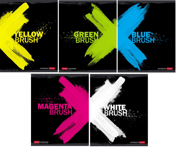 Тетрадь 96л Взмах кистью, выб.лак