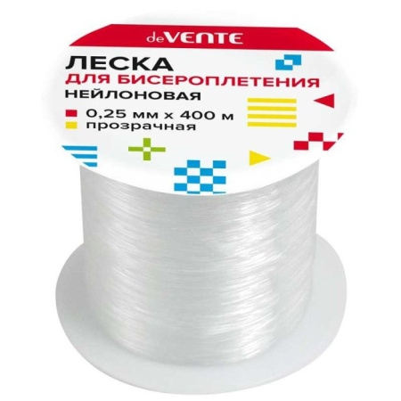 Леска для бисероплетения прозрач нейлон Line 0,25 мм x 400 м
