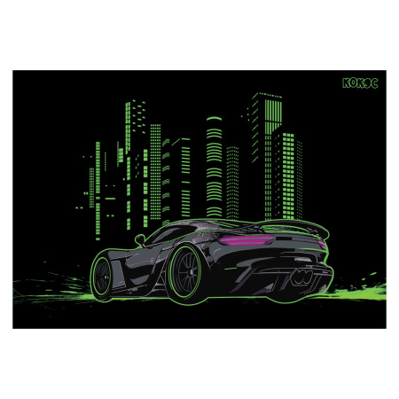 Клеенка д/труда 50*70см City car v.1