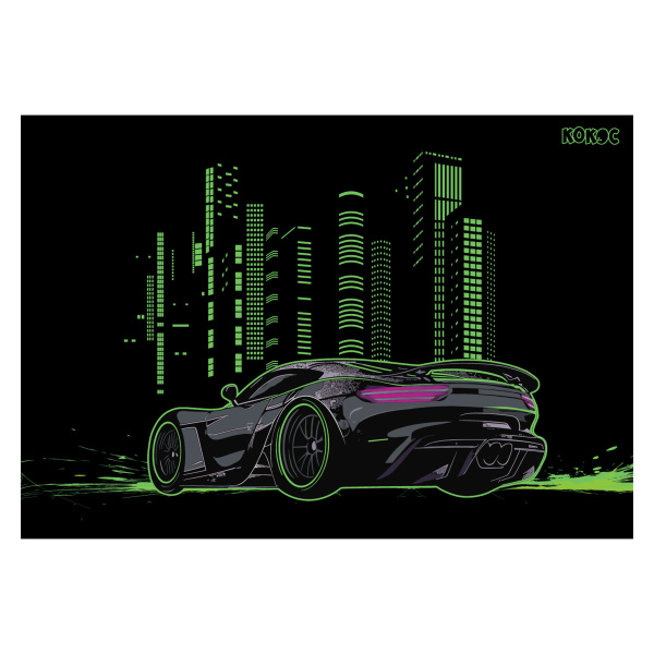Клеенка д/труда 50*70см City car v.1