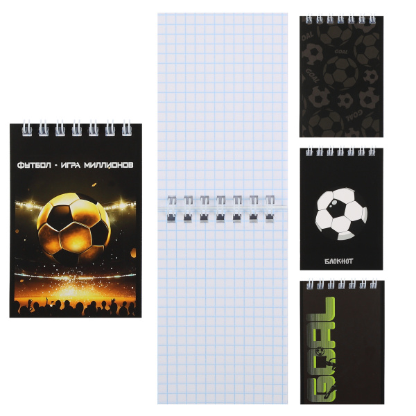 Блокнот/гребень  А7 40л Футбол