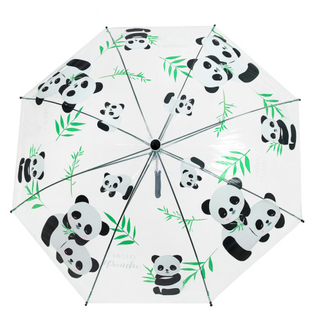 Зонт-трость 80см Panda прозрач. ПВХ