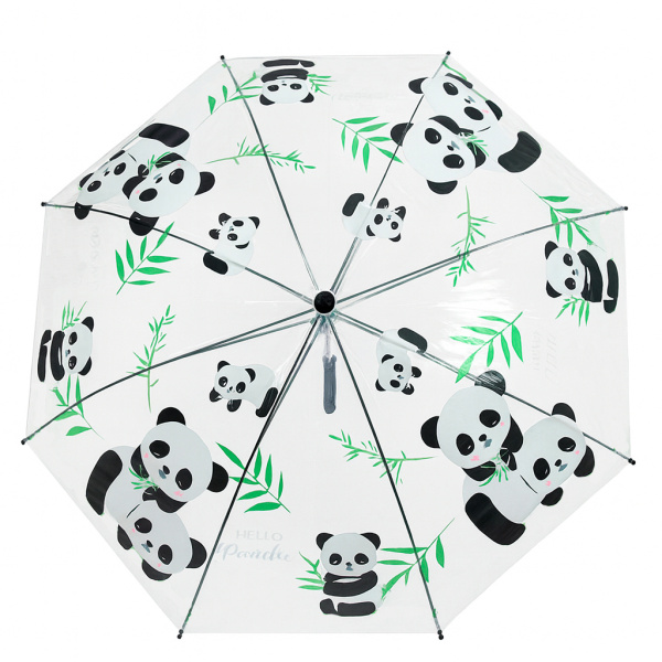 Зонт-трость 80см Panda прозрач. ПВХ