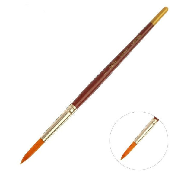 Кисть синтетика  №11 (6мм)  Decola круглая