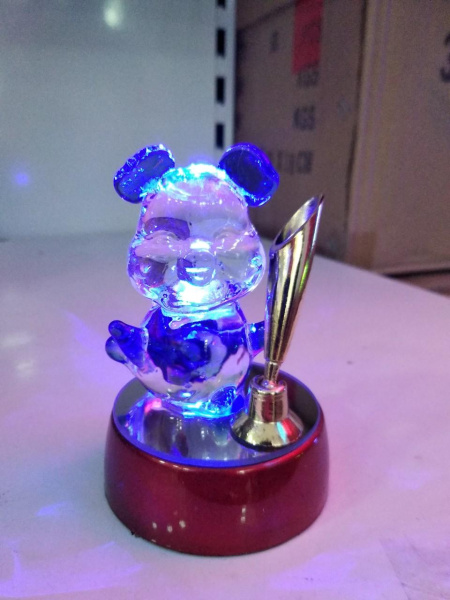 яСувенир подставка д/ручек "Символ года 2019", свет.