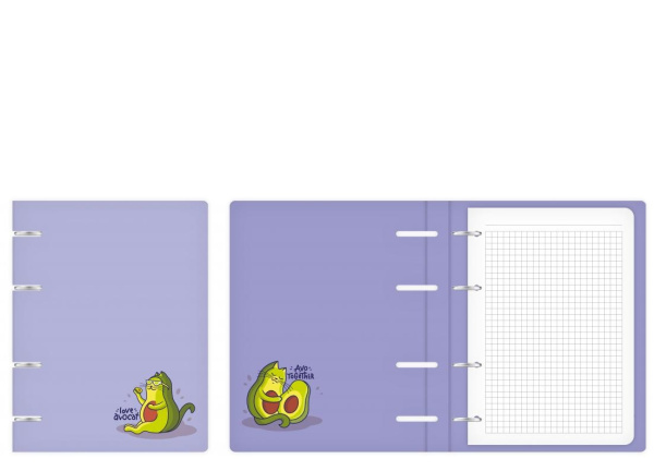 Тетрадь блок/кольцах  80л Авакотэ