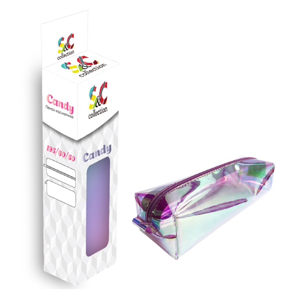 Пенал объёмный Candy переливающийся АКЦИЯ