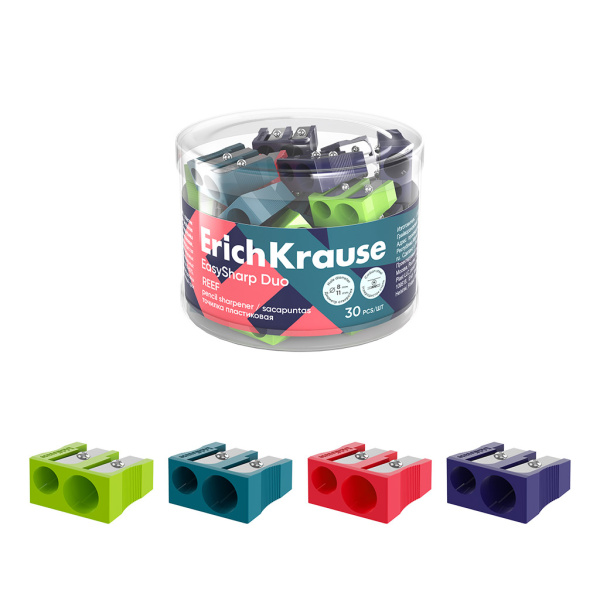 Точилка пластик EasySharp Duo Reef двойная