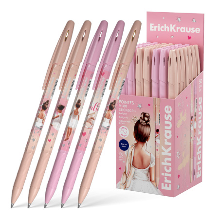 Ручка шарик. EK R-301 Stick&Grip Pointes 0,7мм, синяя