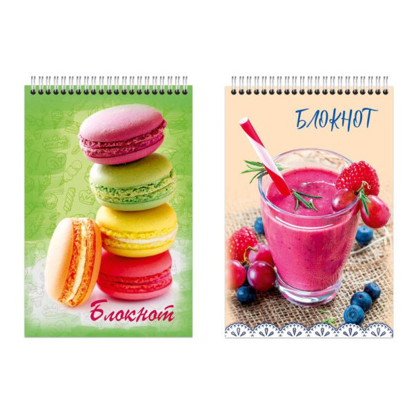 Блокнот/гребень  А6  48л Десерт