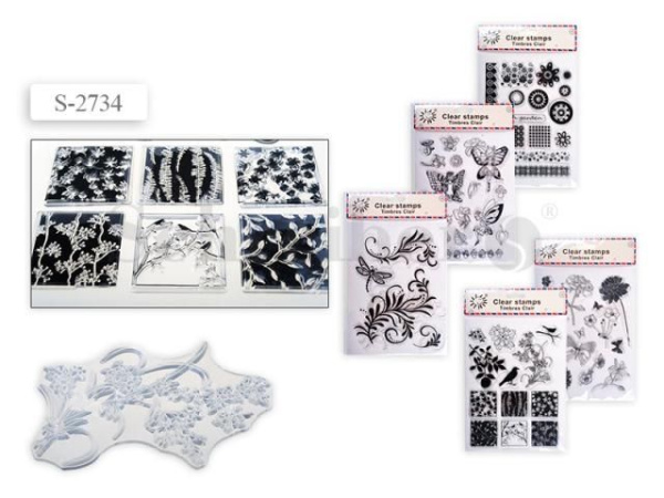 Игра Штампики силиконовые для творчества 16.5*25см, ассорти