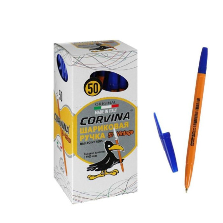 Ручка шарик. Corvina '51 желтый корпус Cиняя , 1,0мм