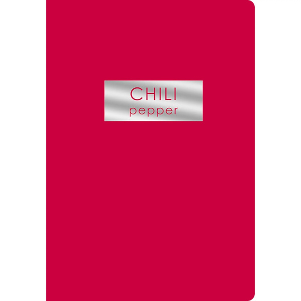 Блокнот А5  48л Chili Pepper, софт-тач, фольга