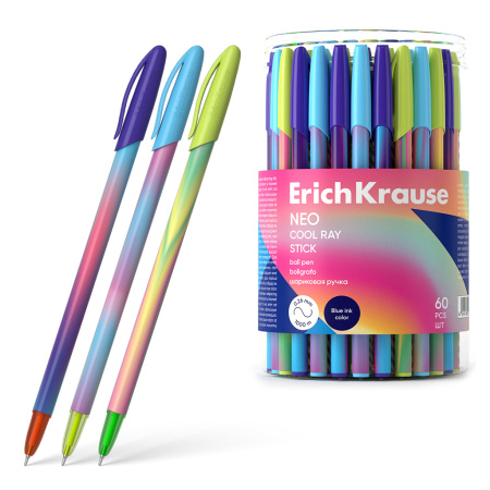Ручка шарик. EK Neo Stick Cool Ray 0,7мм, синяя